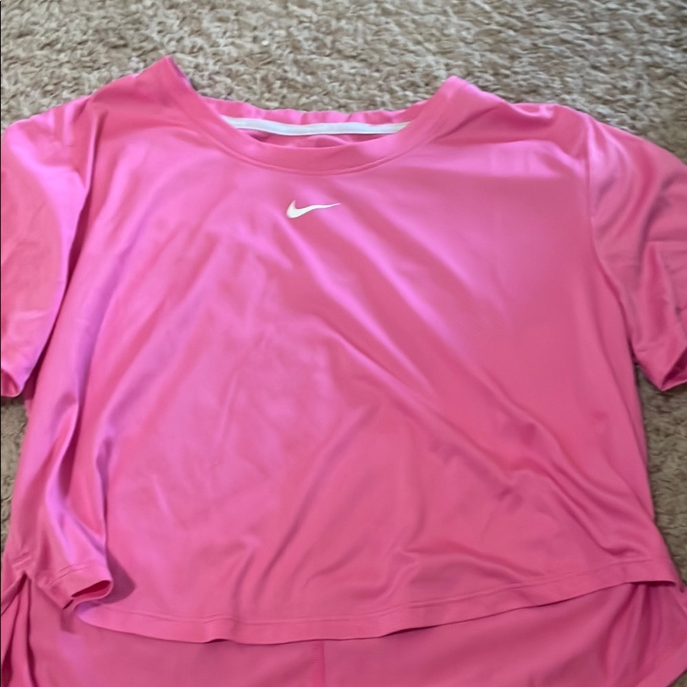 Nike Pink Crop Relaxed T-Shirt